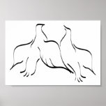 Dove Couple Clipart posters