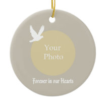 Dove Memorial Christmas Ornament - In our Hearts ornaments