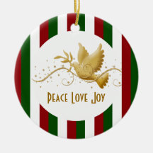 Dove of peace Christmas Christmas Ornaments