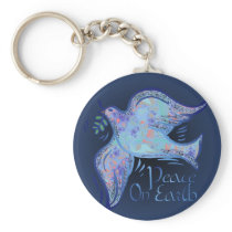 Dove of Peace Keychain
