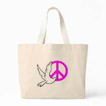 dove peace tote bag