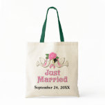 Dove & Rose - Just Married T-shirt bags