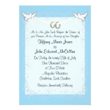Dove Wedding Invitation