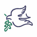 Dove with Fig Outline embroidered shirts