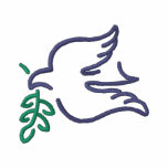 Dove with Fig Outline embroidered shirts