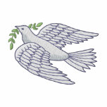 Dove with Olive Branch embroidered shirts