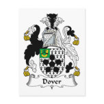 Dover Family Crest postcards