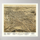Dover, NH Panoramic Map - 1877 posters