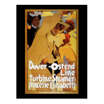 Dover Ostend Line Turbine Steamer Post Cards