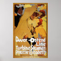 Dover Ostend Line Turbine Steamer posters