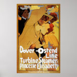 Dover Ostend Line Turbine Steamer posters
