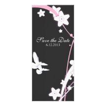 Doves & Flowers Custom Invitations