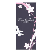 Doves & Flowers Personalized Announcement
