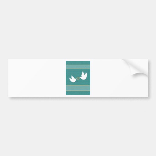 Doves+Rings Bumper Sticker