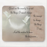Doves Serenity Prayer Mousepad ~ beige