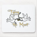Doves Tying the Knot Wedding mousepads