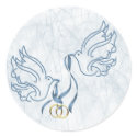 Doves w/ Wedding Rings stickers