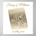 Doves Wedding Customisable Poster posters