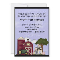 Down on the Farm Invitation