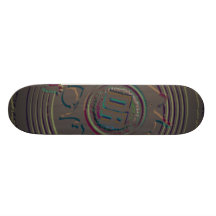 Down Right Emboss Splat Custom Skateboard
