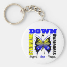 Down Syndrome Awareness Butterfly Key Chain