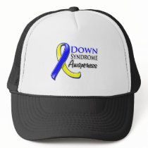 Down Syndrome Awareness Ribbon Mesh Hat