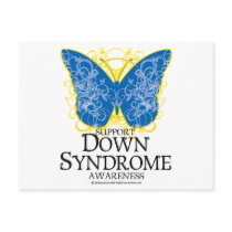 Down Syndrome Butterfly Postcard