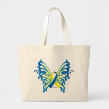 Down Syndrome Butterfly Ribbon Bags