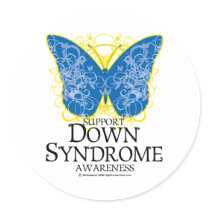Down Syndrome Butterfly Stickers