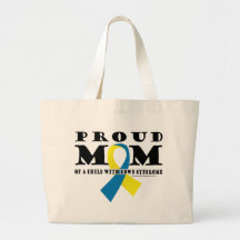 Down Syndrome Proud Mum Canvas Bags