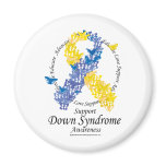 Down Syndrome Ribbon of Butterflies Magnet