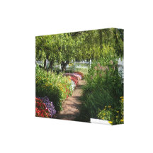 Down The Garden Path Stretched Canvas Print