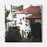 Down the Street in Obidos Portugal Fridge Magnet