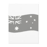 down under flag icon post cards