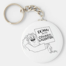 Down with Canned Laughter Key Chain