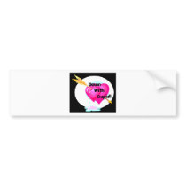 down with cupid valentine pink hearts on black