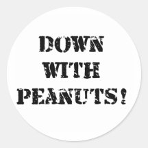 Down With Peanuts Sticker