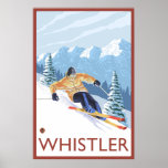 Downhhill Snow Skier - Whistler, BC Canada posters