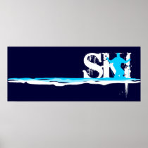 downhill ski poster