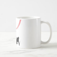 downhill ski skiing red track mugs