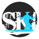 downhill ski stickers