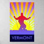 downhill ski vermont posters