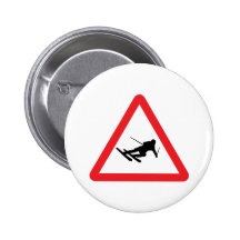 downhill skiing ski warning sign buttons