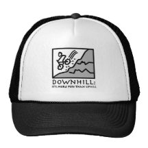 Downhill Thrill Mountain Biking Mesh Hats