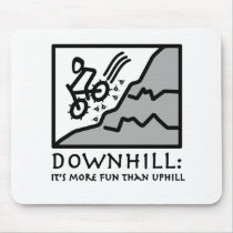 Downhill Thrill Mountain Biking Mousepads