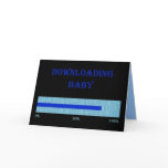 DOWNLOADING BABY - BABY SHOWER INVITATION CARD