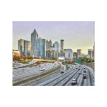 Downtown Atlanta Stretched Canvas Print
