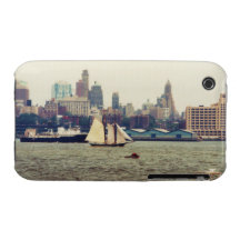 Downtown Brooklyn NY from NY Harbour Blackberry Cu iPhone 3 Covers