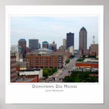 Downtown Des Moines Print