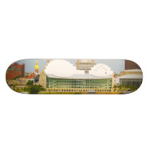 Downtown Kansas City Tilt-Shift Miniature Photo Skateboard